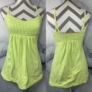 Lululemon vibrant yellow Sz 6 tank top